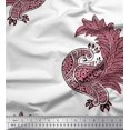 thumbnail image 1 of Soimoi Cotton Duck Fabric Peacock Block Decor Fabric Printed Yard 42 Inch Wide, 1 of 4