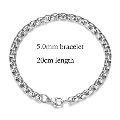bracelet en Métal Simple et Élégant Adapté aux Hommes