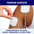 thumbnail image 2 of TENS Unit Pads 4X4cm 20 Pcs, Reusable Latex-Free Replacement Pads Electrode Pads with Upgraded Sticky Electrode Pads Gel and Non-Irritating Design for Muscle Stimulator Electrotherapy (2.0 caliber), 2 of 5