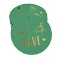 thumbnail image 1 of Inkdotpot 50 Pack Real Gold Foil Paper Tags Made With Love Text Favor Hang Tags, 1 of 6