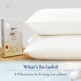 thumbnail image 3 of California Design Den 100% Cotton Pillowcases, Pillow Case Set of 2, Luxury 400 Thread Count Sateen Pillowcases, Match with Our 400 Thread Count Sheets, 3 of 8