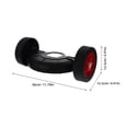 thumbnail image 2 of OULII 1 Ensemble Roue de Tondeuse Noire de Remplacement avec Rotation Flexible et Grande Capacité de Charge pour Outils d'Extérieur, 2 of 8