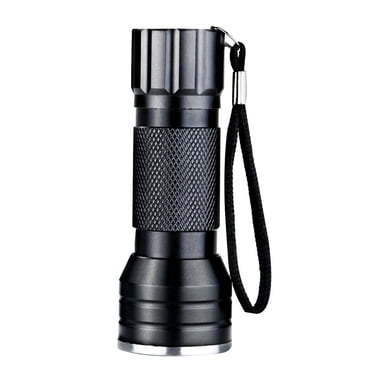 UV LED Flashlight 395nm, Aluminum Alloy Portable Ultraviolet Light for Pet Urine Stain Detection, Home Outdoor Scorpion Tracking with Safety Switch