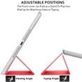 thumbnail image 4 of iPad Mini 7.9 Inch 5 Gen [ Mini 5th Generation 2019 ] A2133 A2124 A2126 MUXH2LL/A MUXF2LL/A MUXG2LL/A Trifold PC Lightweight Smart PU Leather Protective Hard Back Cover - Red, 4 of 8