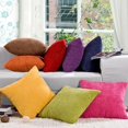 thumbnail image 3 of GROWTH TANK Housse de Coussin en Velours à Fermeture Éclair Dissimulée Housse de Coussin de Sofa Sham 60 x 60cm Rouge Rose Rouge Rose 60 x 60cm, 3 of 9