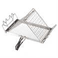thumbnail image 1 of Stainless Steel Toaster Rack Folding Bread Heaters Camping Adventure Bread Toaster Tray Adjusted Steel Folding Grill, 1 of 6
