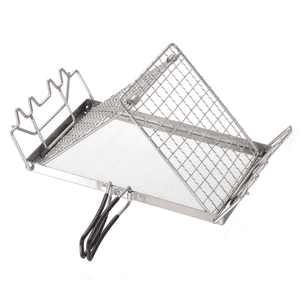 Stainless Steel Toaster Rack Folding Bread Heaters Camping Adventure Bread Toaster Tray Adjusted Steel Folding Grill,1 x Bread oven heating bracket