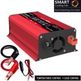 thumbnail image 4 of Generic Compact 12V to 110V Power Inverter with 300W Rated Power, 4000W Surge, Dual USB Ports, AC Outlets, and LED Voltage Display for Travel, Camping, and RV Use, 4 of 8