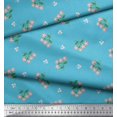 thumbnail image 3 of Soimoi Poly Georgette Fabric Leaves & Wild Flower Floral Decor Fabric Printed Yard 42 Inch Wide, 3 of 3