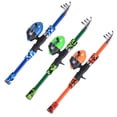 thumbnail image 2 of LNGOOR Fiberglass Telescoping Fishing Rod and Reel Combo  5 Pieces Rod (Child), 2 of 7