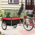 thumbnail image 2 of Costway Bike Cargo / Luggage Trailer w/ Folding Frame & Quick Release Wheels Red/Black, 2 of 10