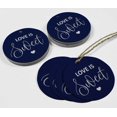 thumbnail image 4 of Inkdotpot 100 Pack Real Silver Foil Paper Tag Love Is Sweet Wedding Favor Hang Tag, 4 of 6
