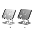 thumbnail image 3 of facefd Tablet Holder Solid Color Replacement Nonslip Universal Heats Dissipation 360 Degree Foldable Aluminium Alloy Bracket Silver, 3 of 9