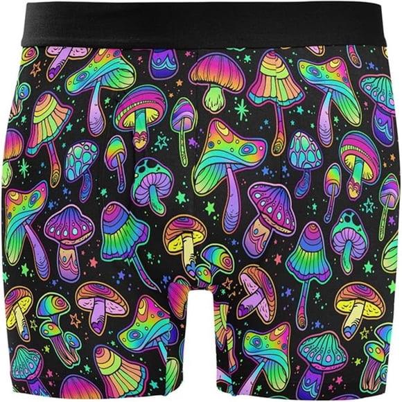 Caleçons pour Hommes à Imprimé des Fêtes, Caleçons Courts Doux pour un Confort et un Soutien au Quotidien avec un Design Festif