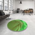 thumbnail image 4 of Ahgly Company Machine Washable Indoor Square Transitional Seaweed Green Area Rugs, 5' Square, 4 of 7