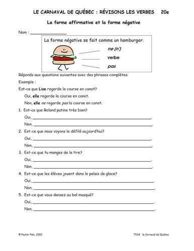 Activités reproductibles en français pour la classe de FLS sur le Carnaval de Québec