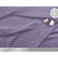 thumbnail image 2 of Soimoi Tissu en Poly Georgette Violet Imprimé Étoile Rouge et Bleu au Mètre 42 Pouces de Large, 2 of 3
