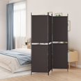 thumbnail image 1 of vidaXL 3-Panel Room Divider Brown 150x200 cm Fabric, 1 of 5