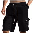 thumbnail image 2 of Weiqiqre Shorts Men Linen Shorts Casual Drawstring Summer Beach Shorts, 2 of 6