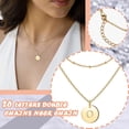thumbnail image 2 of SIfdSeng Women's Fashion Heart Letter Necklace 26 Letters Circular Double Layer Neck Chain, 2 of 5