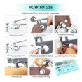 thumbnail image 4 of 150Pcs 1/2 Inch Grommet Tool Kit, Eyelet Kit With Leather Hole Punch  Metal Eyelets And Grommets With Storage Box For Leather Clothes, 4 of 8