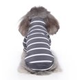 thumbnail image 4 of Vêtements pour Animaux Chandail Col Roulé Rayé Deux-Pièces Chandail pour Animaux, 4 of 9
