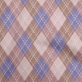 thumbnail image 1 of oneOone Velvet Dark Rose Brown Fabric Check Argyle Craft Projects Decor Fabric Printed By The Yard 58 Inch Wide, 1 of 4
