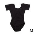 thumbnail image 3 of Dalazy Tenue de Danse Ballet Extensible pour Enfants Combinaison Classique Col Rond Costume de Danse Doux Justaucorps Noir m, 3 of 9