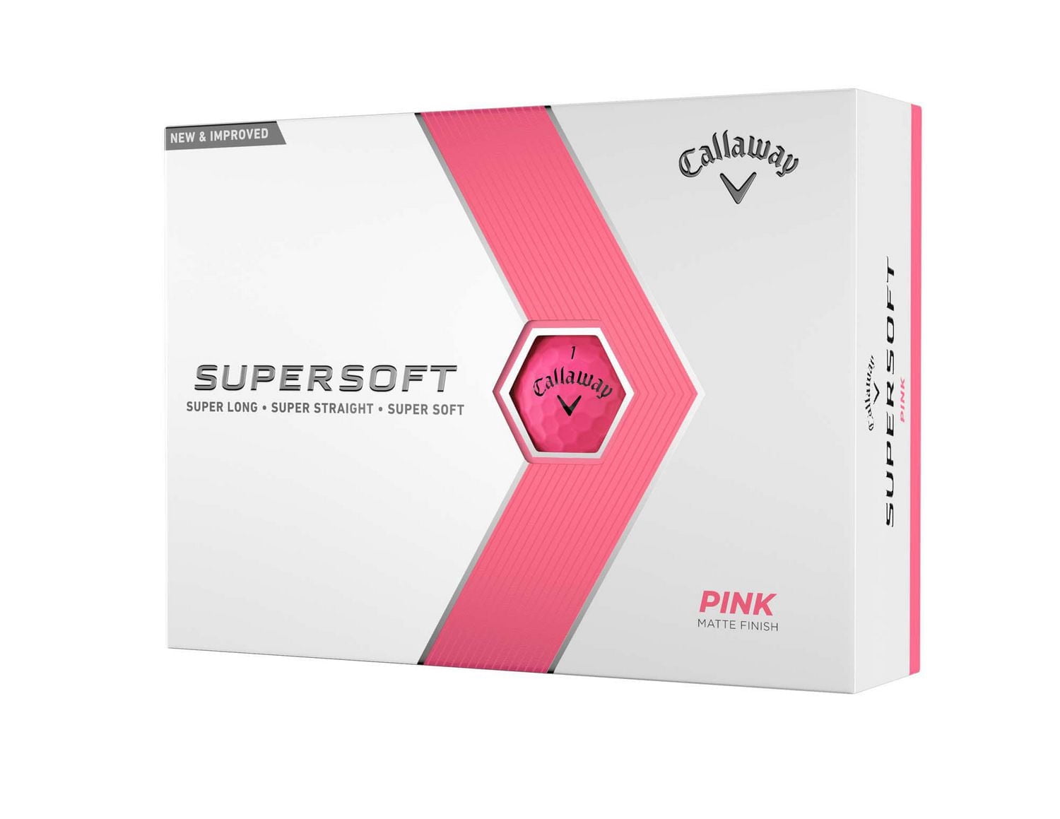 Callaway Supersoft 23 Golf Balls Pink, One Dozen