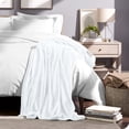 thumbnail image 5 of Bare Home Microplush Fleece Blanket - 300 GSM - Fuzzy Microfleece - Soft & Plush - King, White, 5 of 5