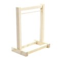 thumbnail image 4 of Bunblic Wooden Doll Garment Rack Display Supplies for Kids Doll Clothes Hanging Rack S S, 4 of 8