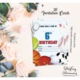 thumbnail image 5 of Darling Souvenir Blue Birthday Invitation Card Printable Fill or Write In Blank Invites Party Supplies Pack Of 28 5 x 7 Inches, 5 of 5