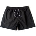 thumbnail image 5 of Plebaso Men's Beach Shorts Lightweight Casual Shorts Solid Color Drawstring Summer Shorts with Pockets, 5 of 5