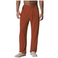 thumbnail image 1 of YiZYiF Men's Latin Dance Pant Salsa Rumba Tango Competition Ballroom Practice Pants Trousers Caramel L, 1 of 5