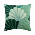 thumbnail image 1 of Throw Pillow Covers, Blue 22"x22" (55x55 cm) Throw Pillow Cover, Art Silk Sea Shells Sea Theme & Beaded Throw Pillows For Sofa, Sea Creatures Pattern Beach Style - Sea Foam Shells, 1 of 3