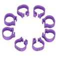 thumbnail image 2 of Birds Foot Rings, High-quality Plastic Bird Clip Ring Small Size And Lightweight  For  For Homing Pigeons Purple, 2 of 8