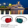 thumbnail image 1 of Lumière de Navigation de Bateau Étanche, 2 Pcs Lampe de Signalisation Rouge Vert LED Lumière de Navigation de Bateau Étanche DC12V 3W, 1 of 8