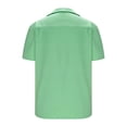 thumbnail image 5 of asjyhkr Mens Beach Button down Shirts Casual Stretch Collared Summer Travel Short Sleeve Tops, 5 of 5