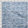 thumbnail image 4 of oneOone Velvet White Fabric Asian Japanese Wave Sewing Craft Projects Fabric Prints By Yard 58 Inch Wide, 4 of 4