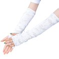 thumbnail image 5 of Breathable Fingerless Gloves Unisex Fingerless Gloves with Thumbhole Design Ripped Holes Decor Perfect for Adult Cosplay Punk, 5 of 5