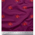 thumbnail image 2 of Soimoi polyester Crepe Fabric Artistic Floral Printed Fabric 1 Yard 42 Inch Wide, 2 of 3
