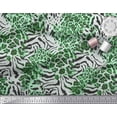 thumbnail image 2 of Soimoi Green Poly Georgette Fabric Leopard & Wild Animal Skin Fabric Prints by Yard 42 Inch Wide, 2 of 3