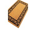 thumbnail image 3 of Home Décor Inc. Scroll Border Coir Doormat – Durable, Natural Fiber, Anti-Skid Backing, 3 of 4