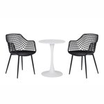Patioflare Kana Set de bistros Patio, noir