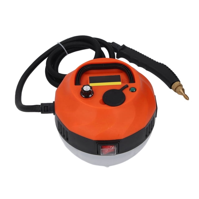 High Pressure Steam Cleaner with Sprayer Generates 105 degrees Celsius Steam for Kitchen Bathroom Floor Tile Orange