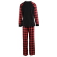 thumbnail image 4 of xiaxaixu Hauts Imprimés Faon et Pantalons à Carreaux Pyjamas Parent-Enfant, 4 of 8