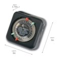 thumbnail image 4 of Kichler Outdoor Mechanical Timer with Tradition Pin Setting, Plug-In Landscape Lighting Automation Timer, Black, 15557BK, 3" x 3" x 2.75", 4 of 6