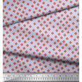 thumbnail image 2 of Soimoi Georgette Viscose Fabric Clover Leaves Print Sewing Fabric Yard 42 Inch Wide, 2 of 3