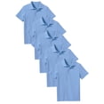 thumbnail image 1 of 5-Pack School Uniform Tagless Polo Tshirt for Little Boys & Big Boys, 1 of 7