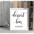 thumbnail image 2 of Bar à Dessert, Enjoy! Panneau de Fête de Mariage Déco Signalisation - Cadre Non Inclus, 2 of 2